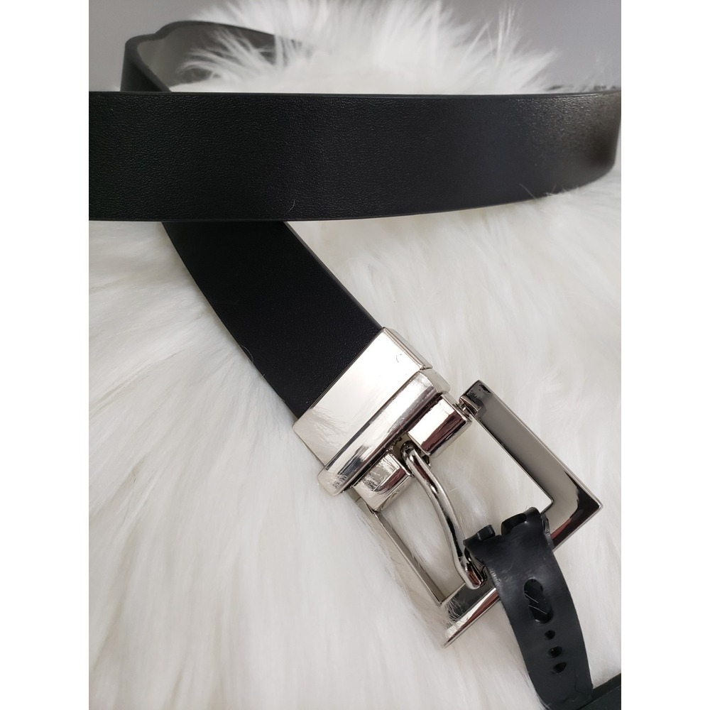 NEW nc International‎ Concepts Men's Black Gray Reversible Belt Sz Medium 36 IN